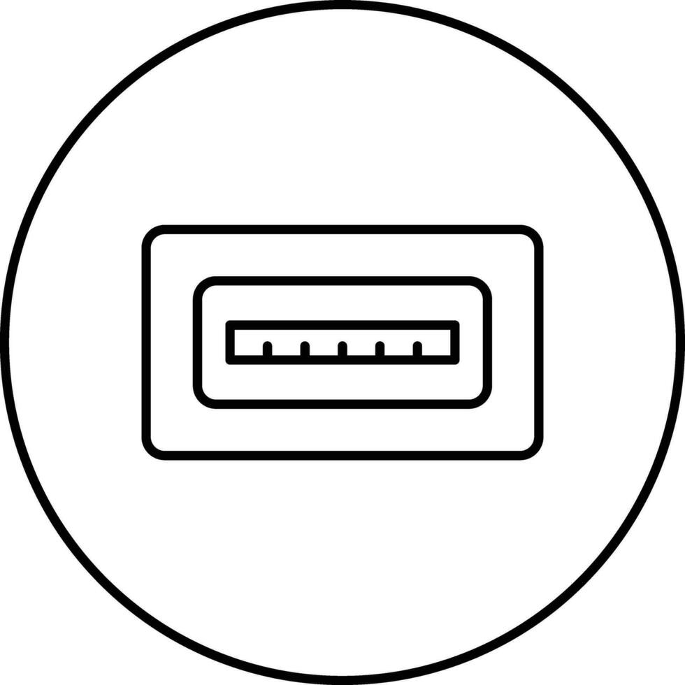 USB port Vector Icon