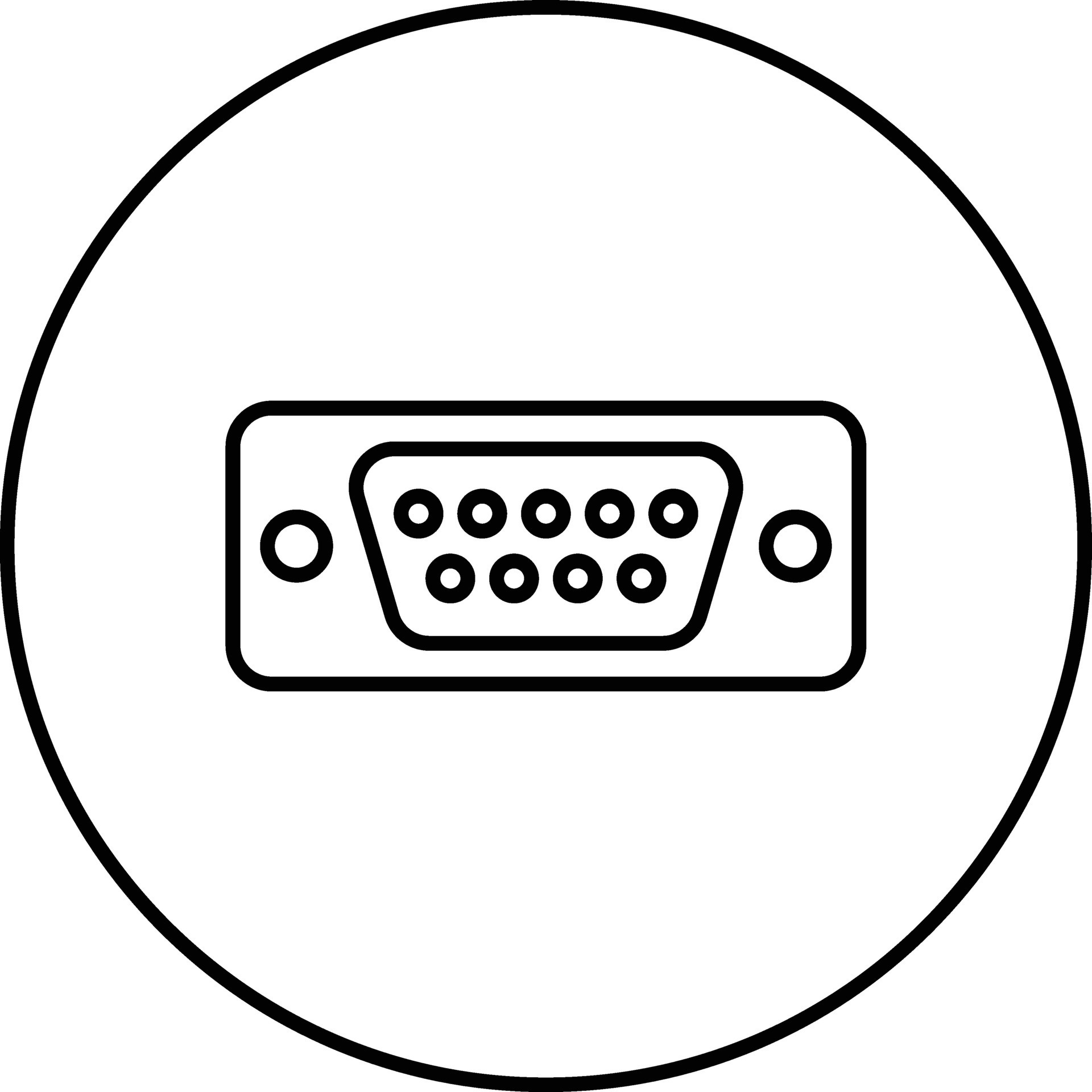 Vga Port Vector Icon 32218296 Vector Art at Vecteezy