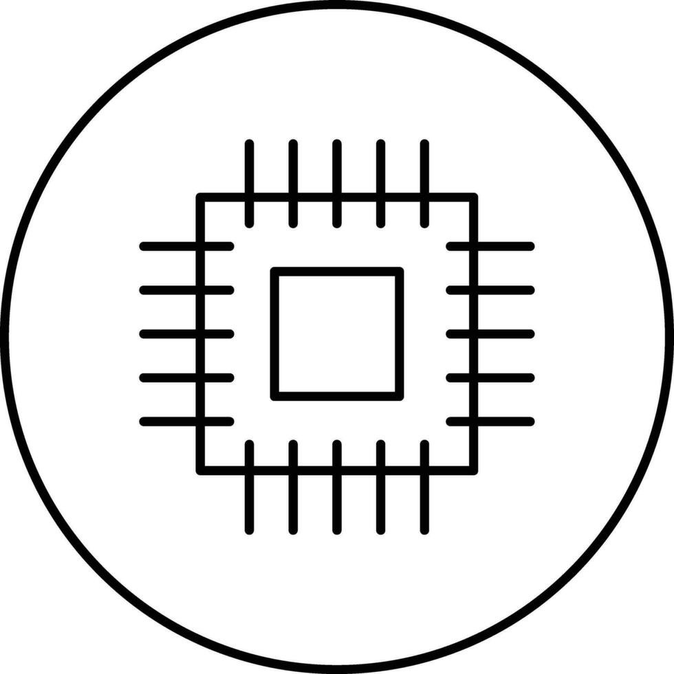 Microprocessor Vector Icon