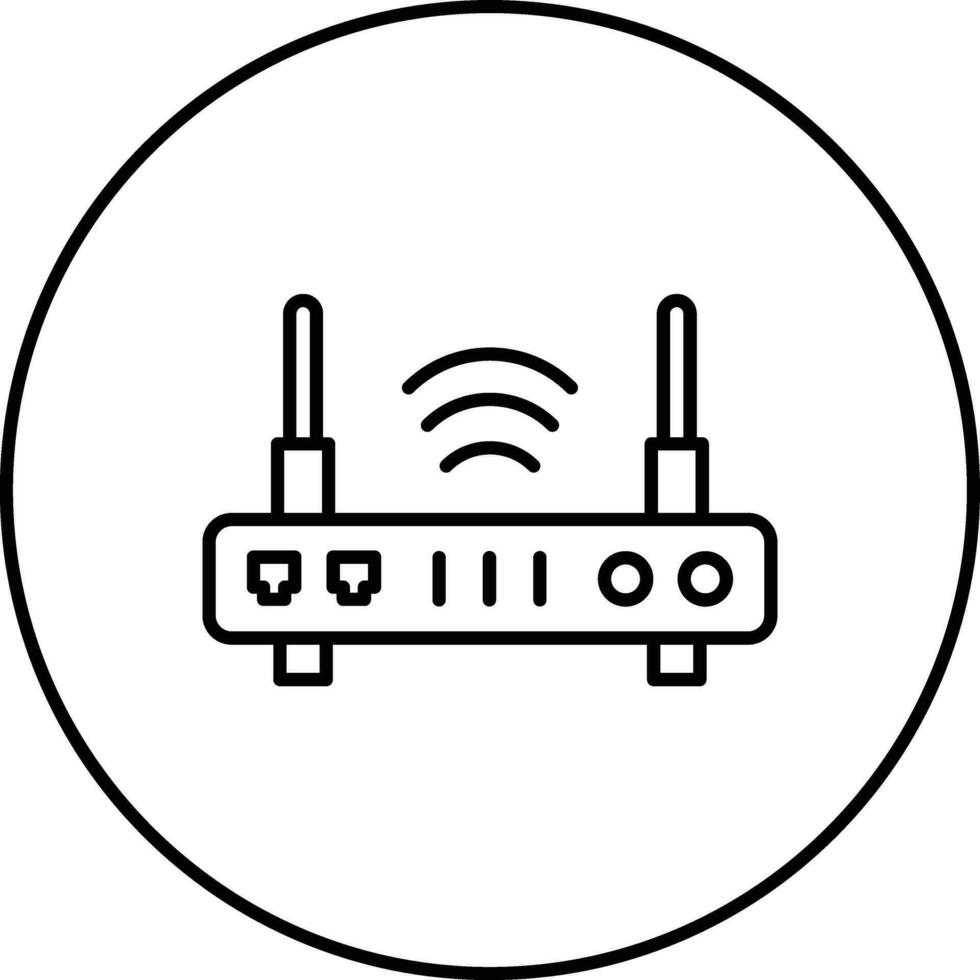 Wireless Router Vector Icon