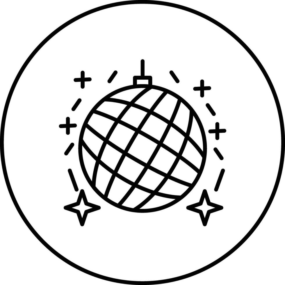 icono de vector de bola de discoteca