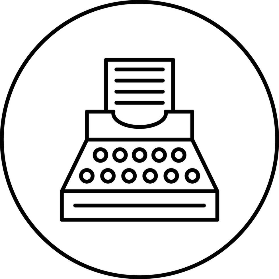 Typewriter Vector Icon