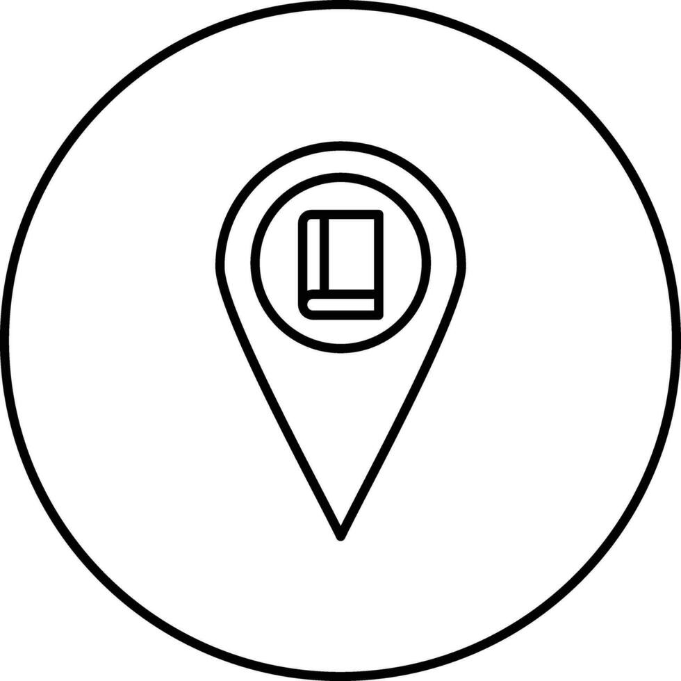 Library Location Vector Icon