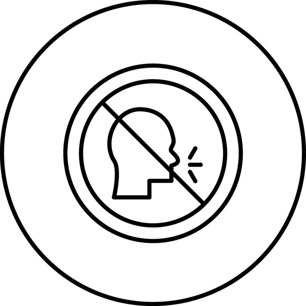 No Talking Vector Icon