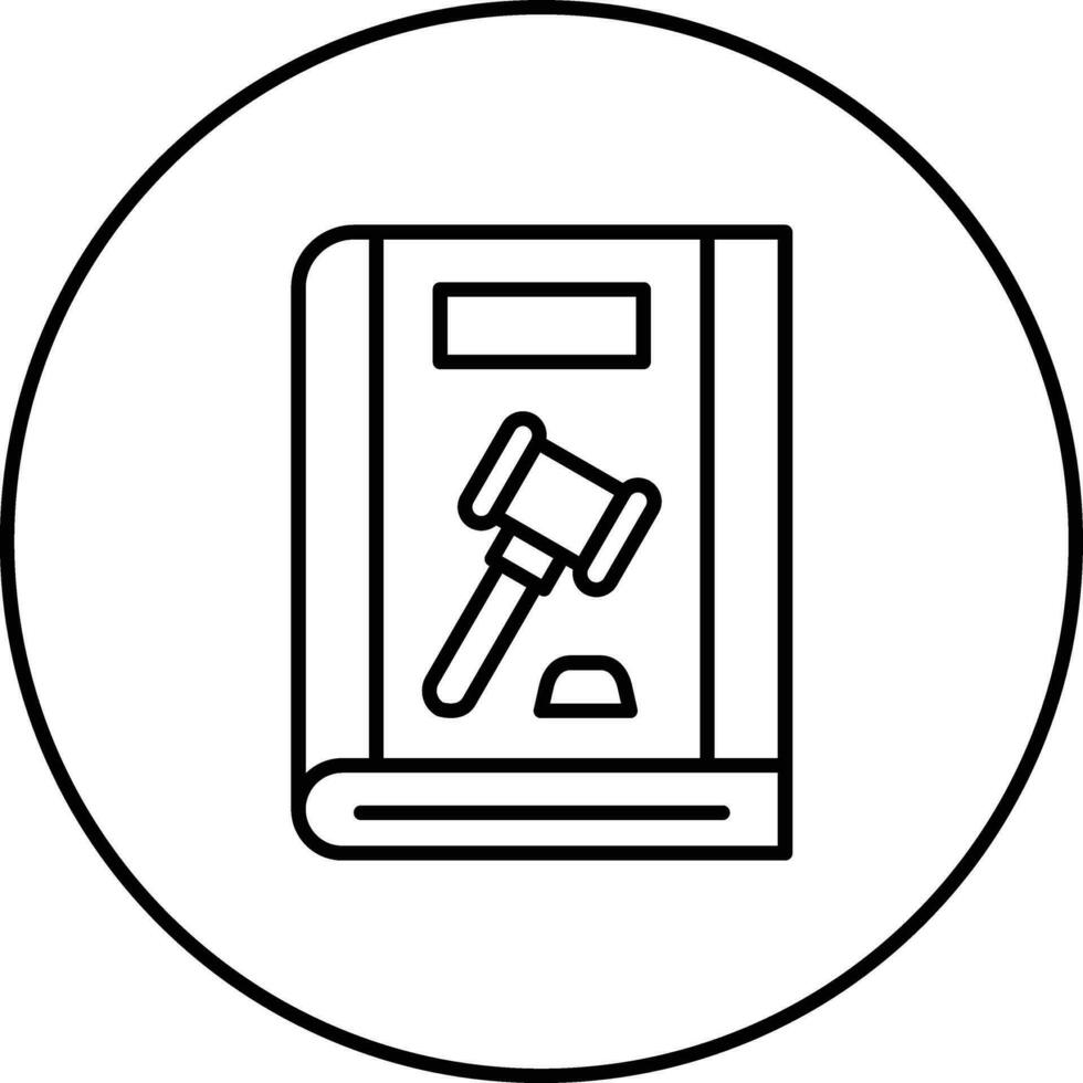 Law Book Vector Icon