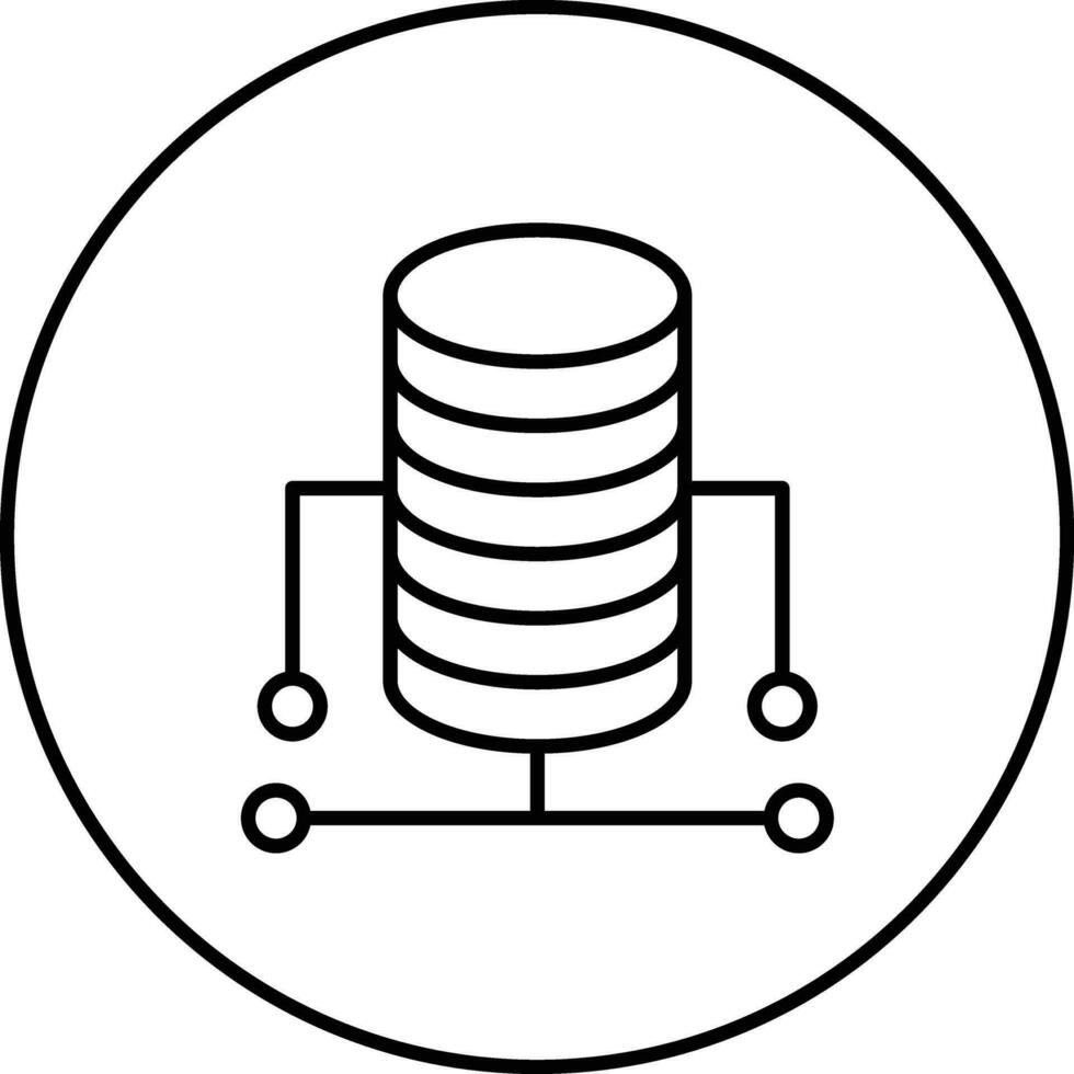 icono de vector de base de datos