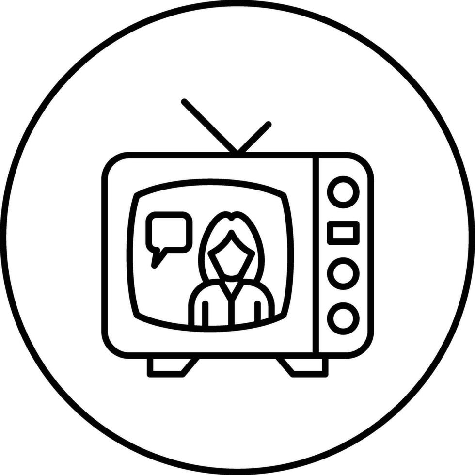 Talk Show Vector Icon