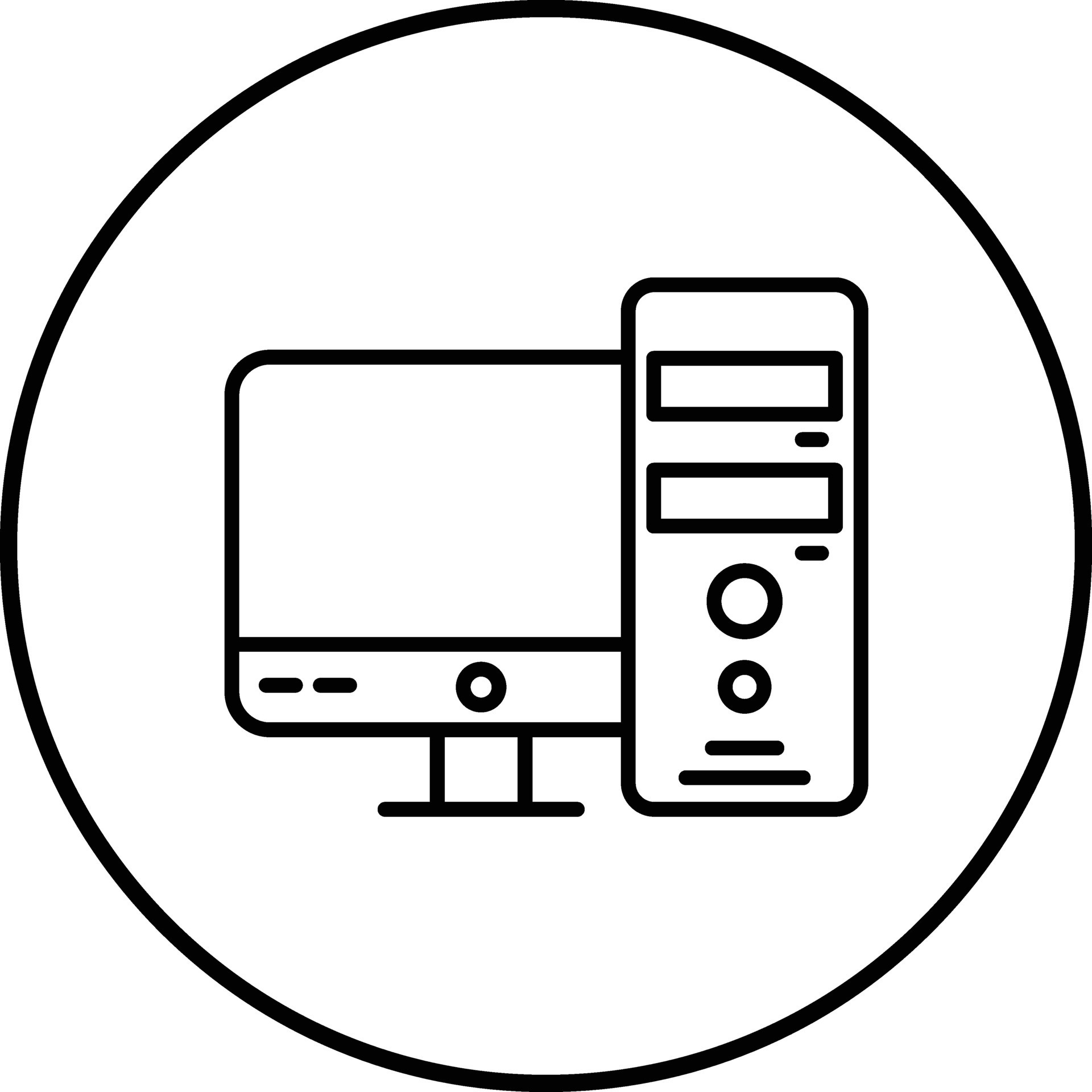 Computer Tower Vector Icon 32218891 Vector Art at Vecteezy