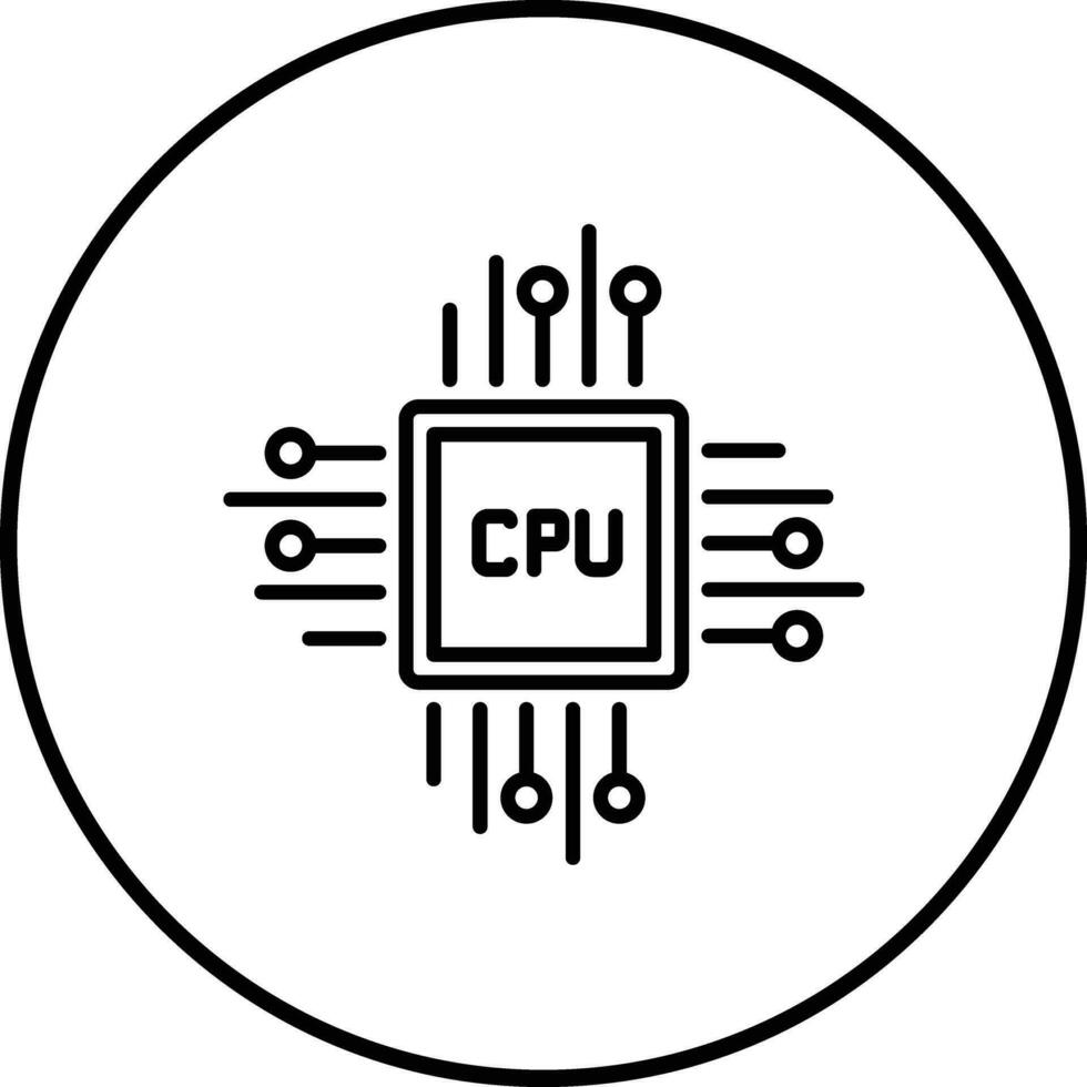 CPU Processor Vector Icon