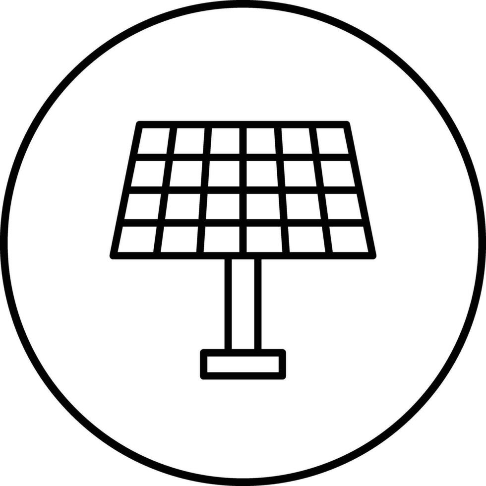 icono de vector de panel solar