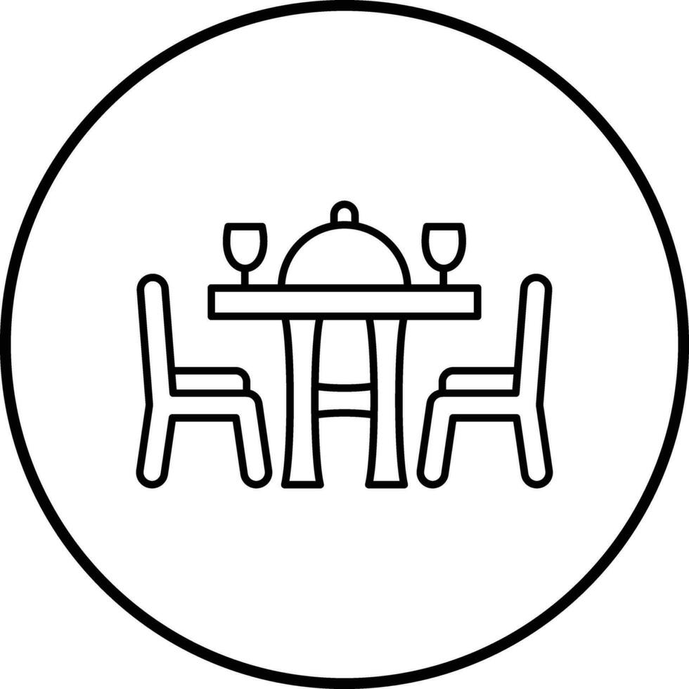 Dining Table Vector Icon