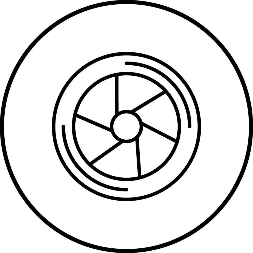 Plane Turbine Vector Icon