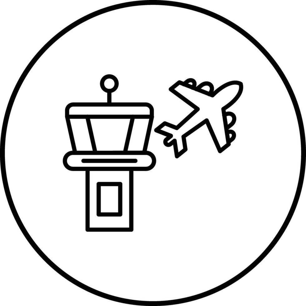 Airport Building Vector Icon