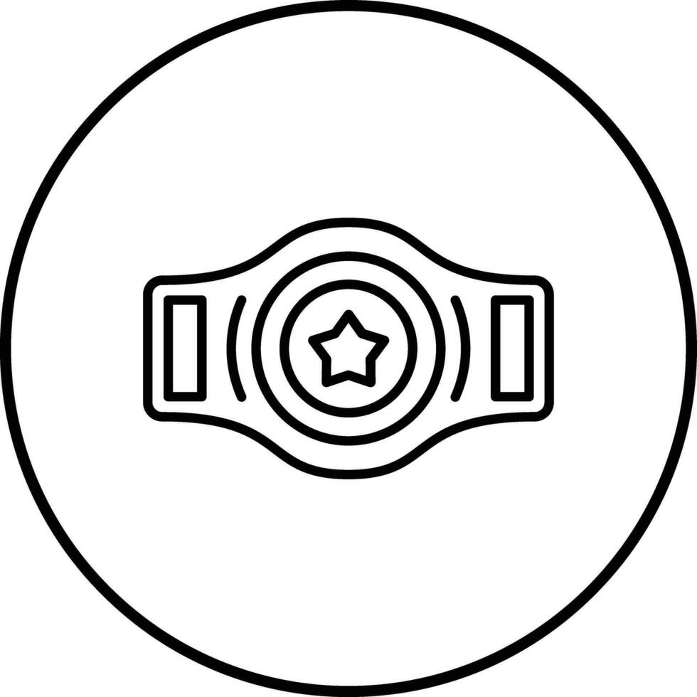 Champion Belt Vector Icon