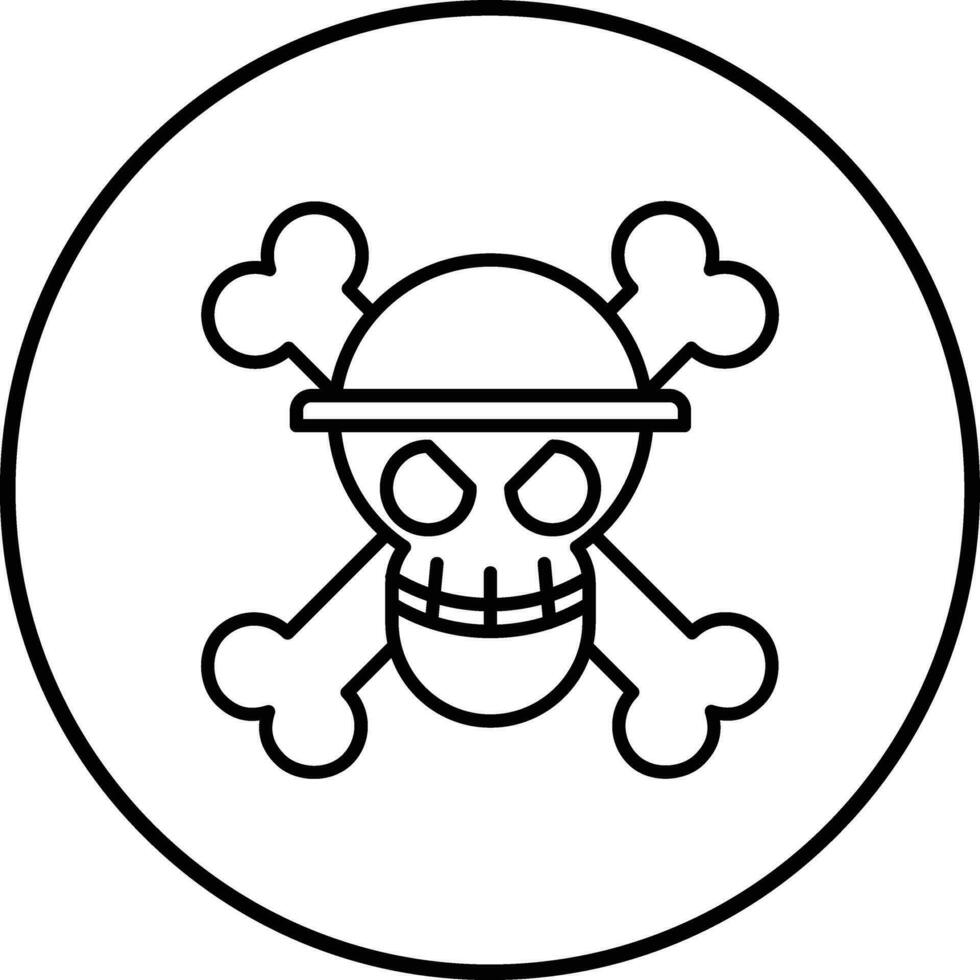 pirata mono vector icono