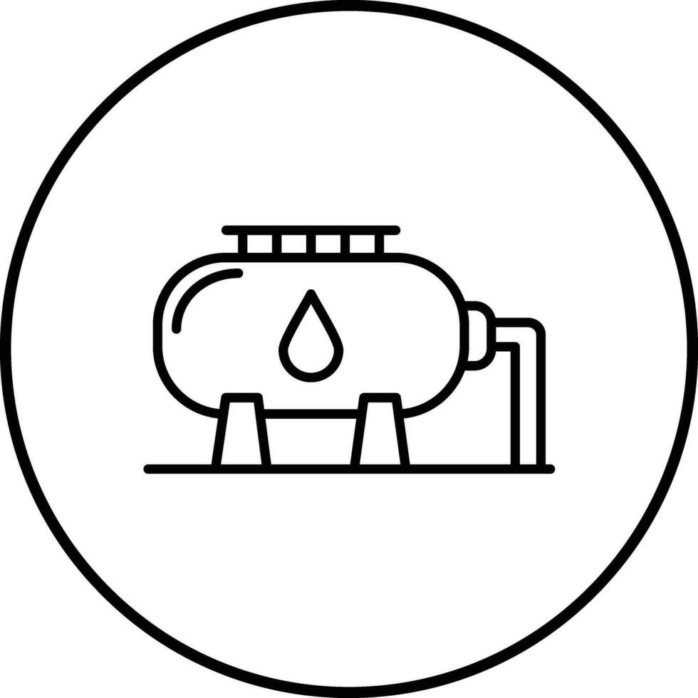 Gas Storage Vector Icon