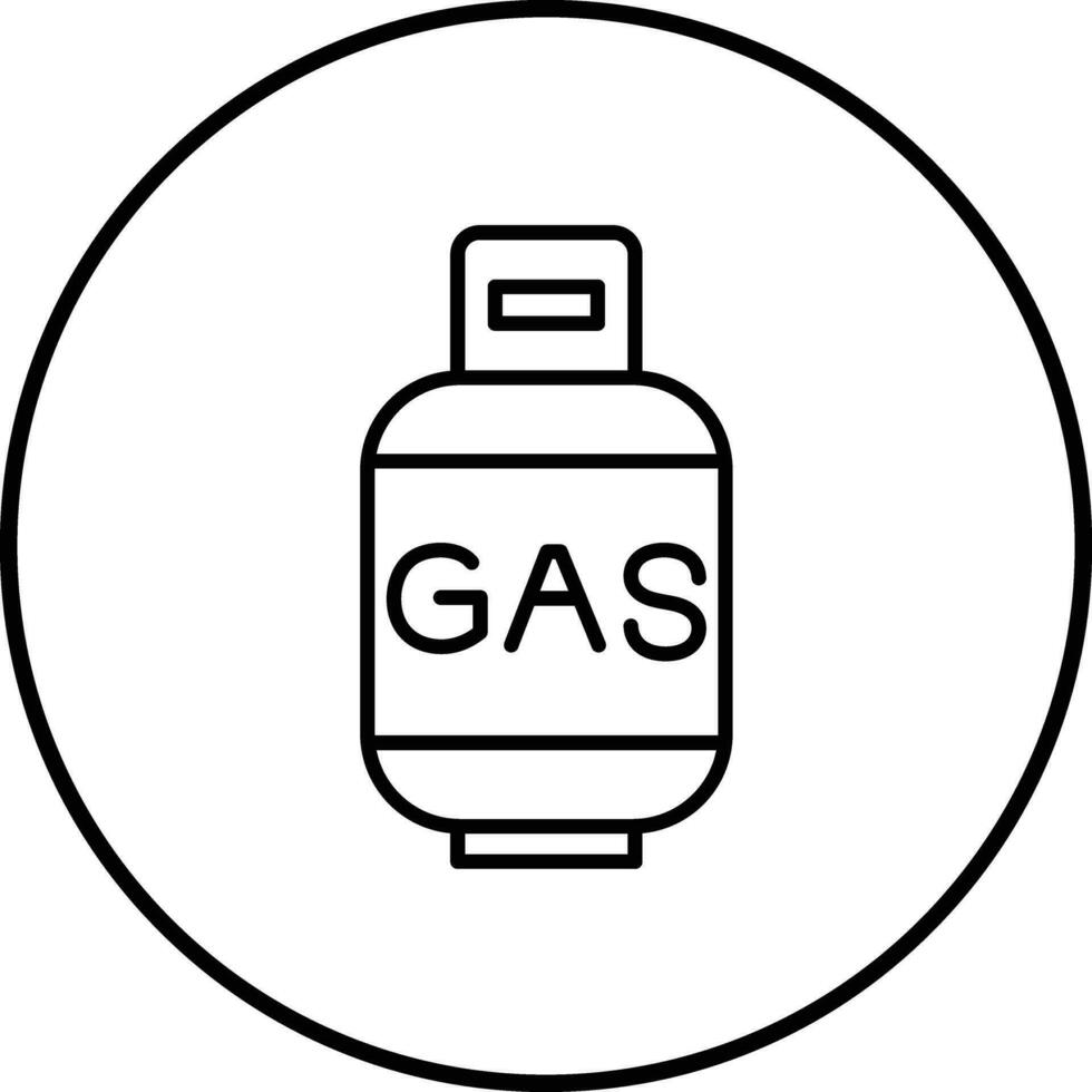 gas cilindros vector icono