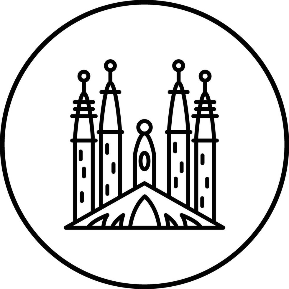 sagrada familia vector icono