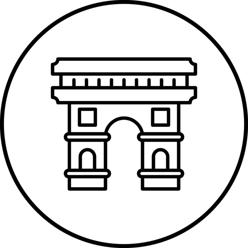 Arc De Triomphe Vector Icon