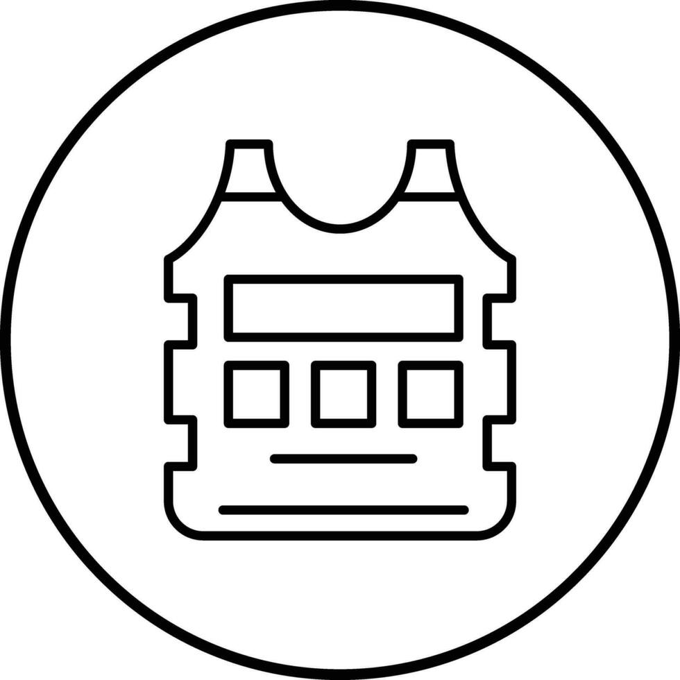 Bulletproof Vest Vector Icon