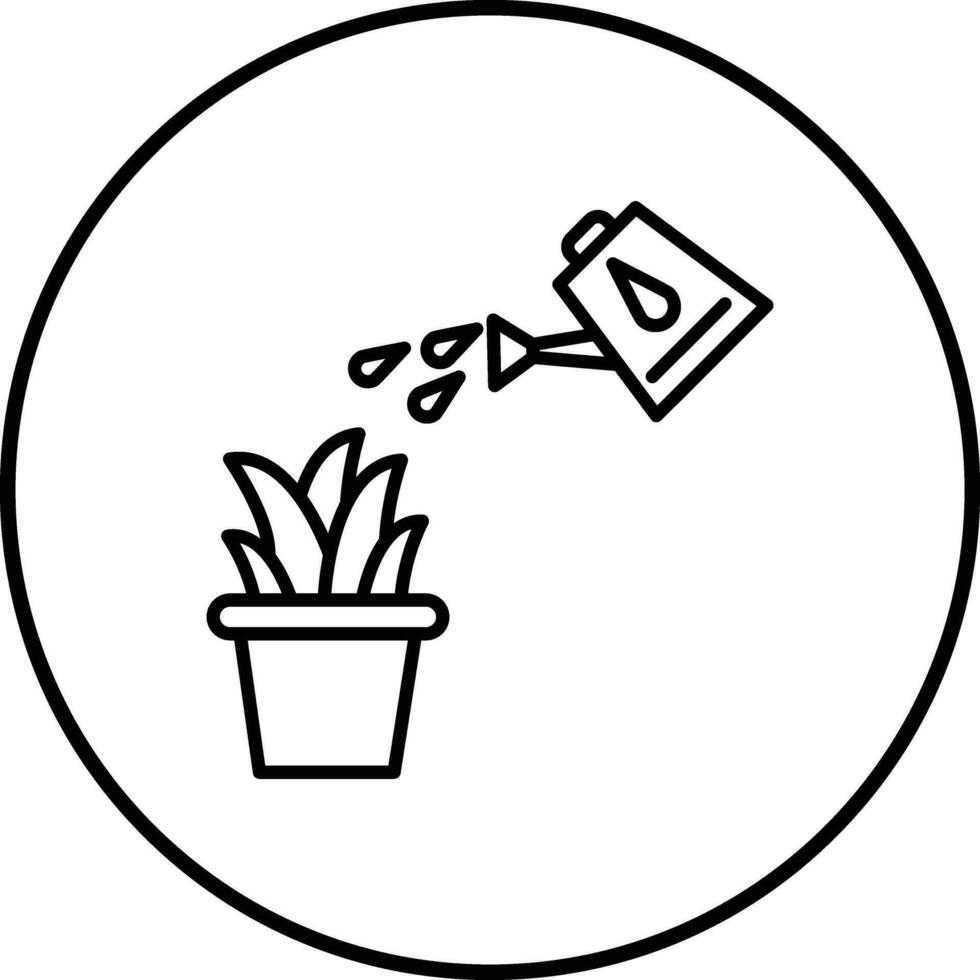 Watering Plants Vector Icon