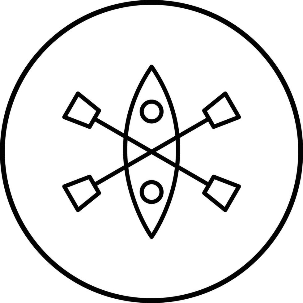 Kayak Vector Icon