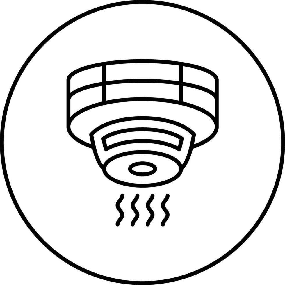 icono de vector de detector de humo