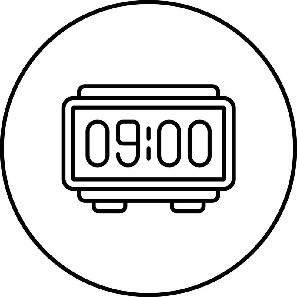 Digital Clock Vector Icon