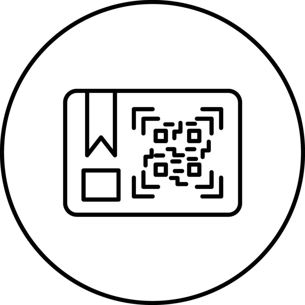 paquete qr código vector icono