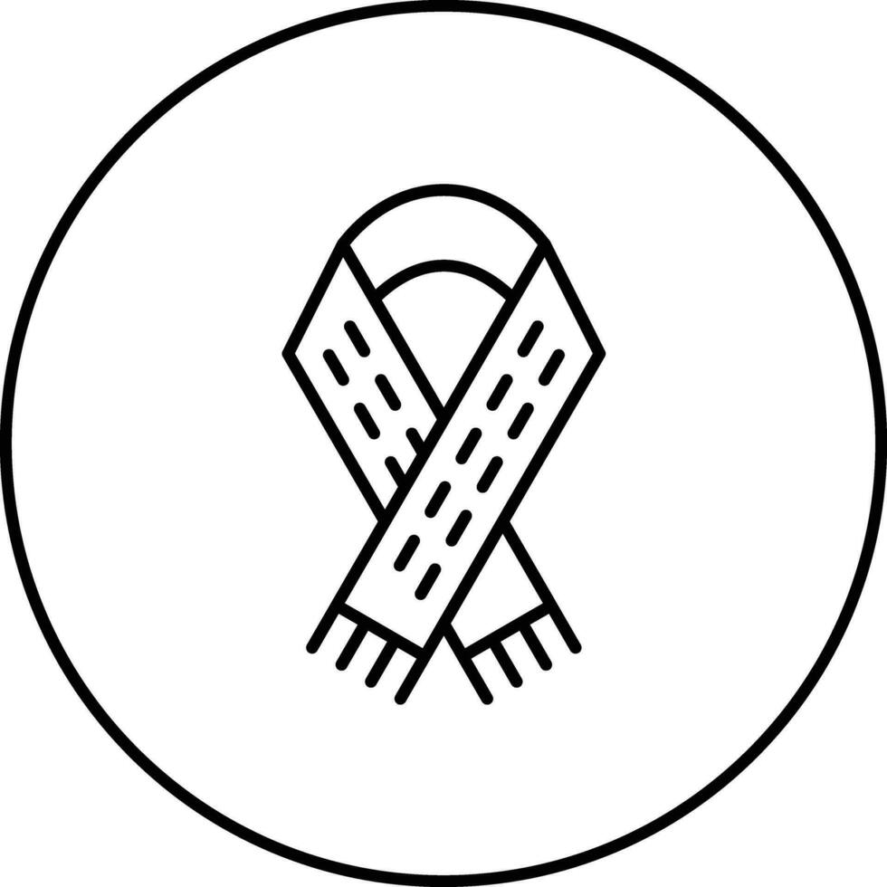 icono de vector de bufanda