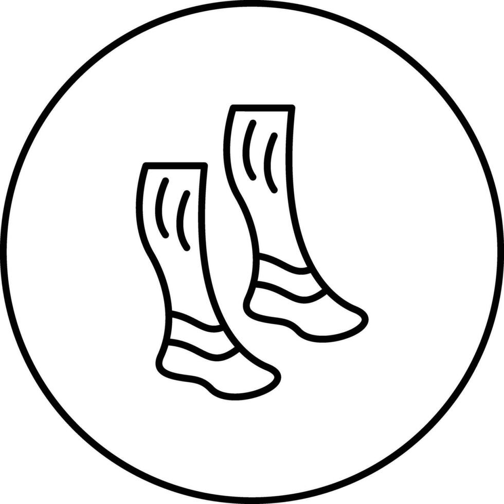 icono de vector de calcetines