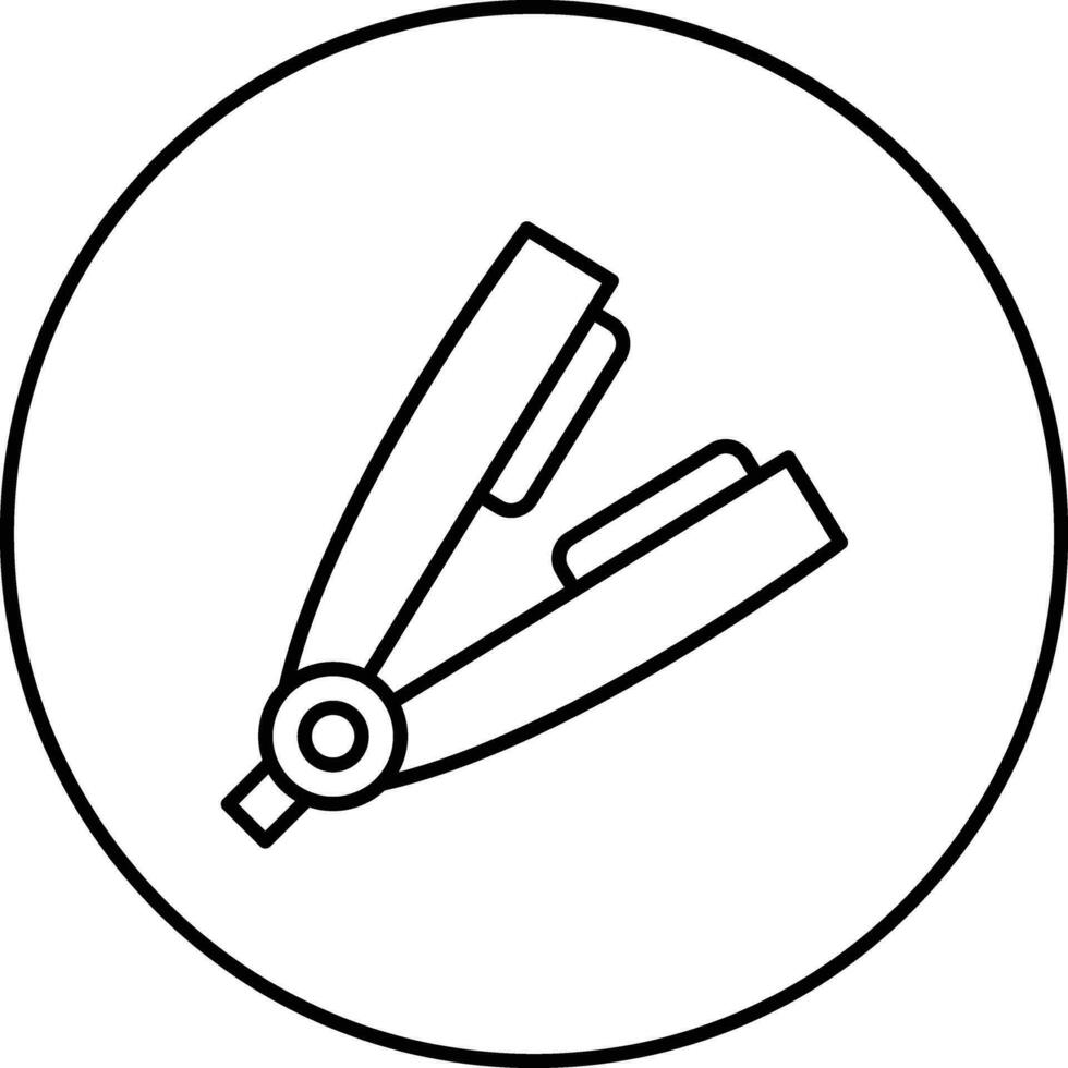 Hair Iron Vector Icon
