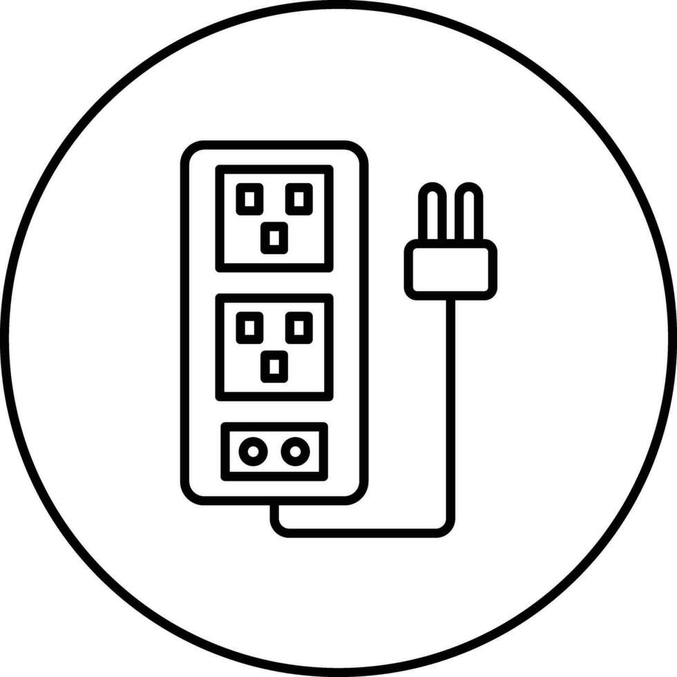 icono de vector de cable de extensión