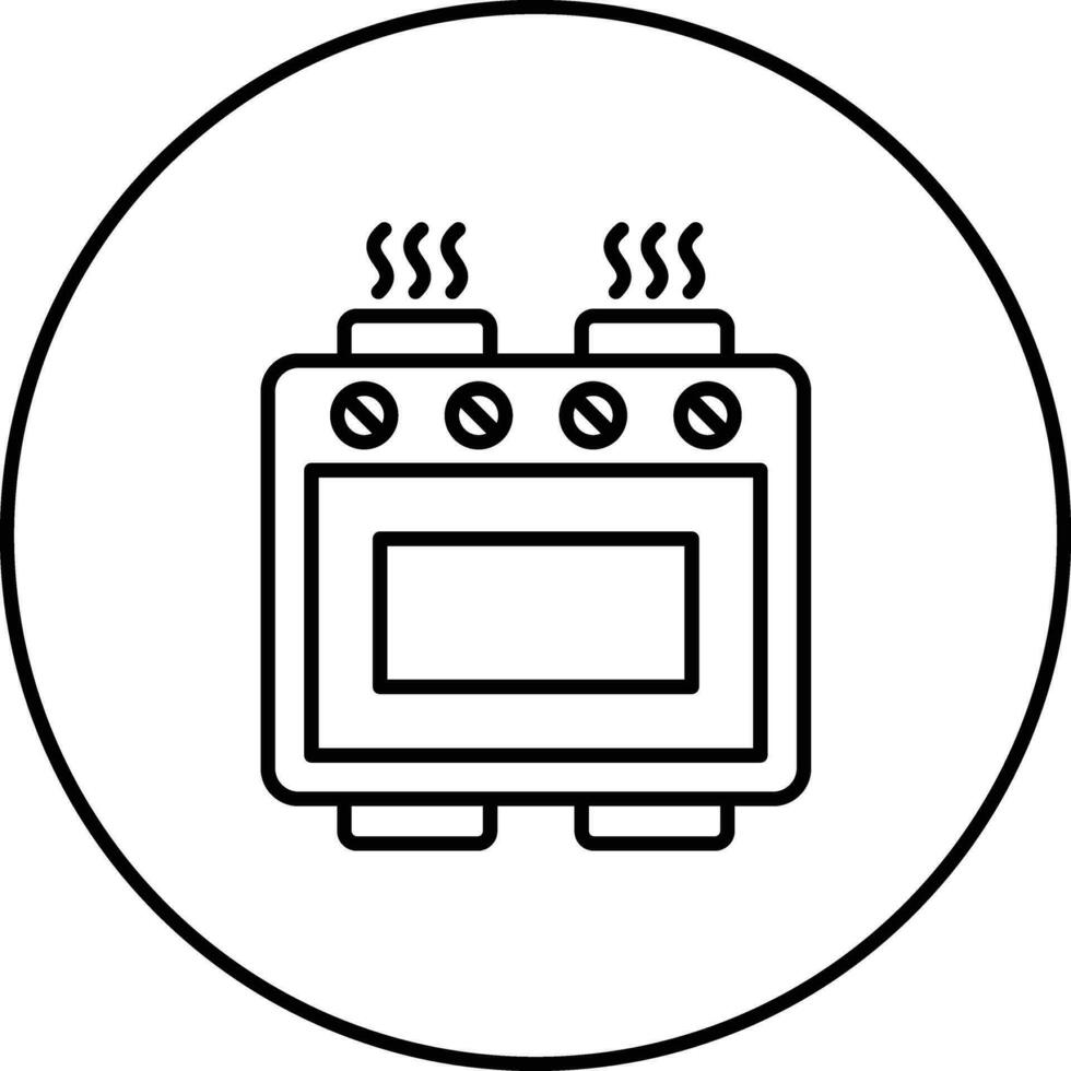 Electric Stove Vector Icon