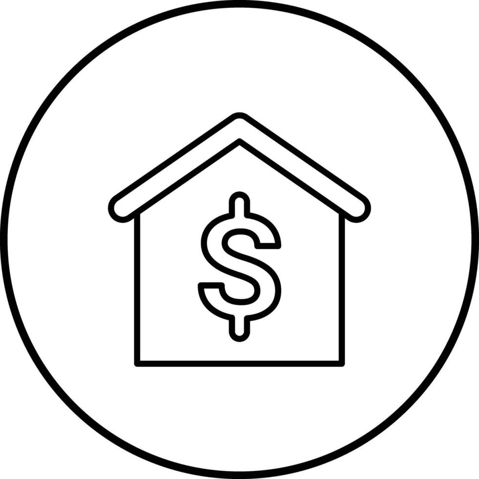 House Price Vector Icon