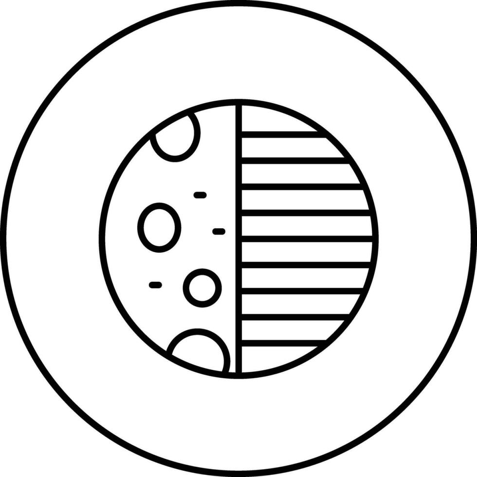 fase lunar vector icono