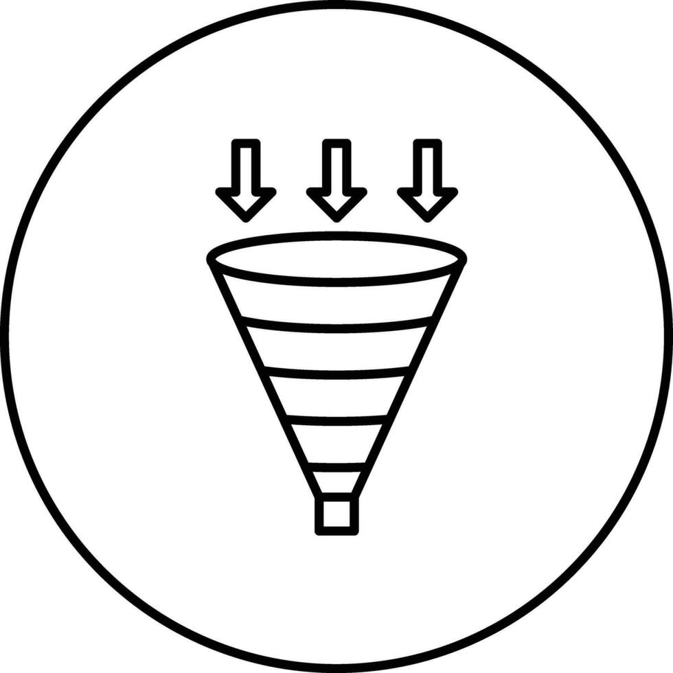 Funnel Chart Vector Icon