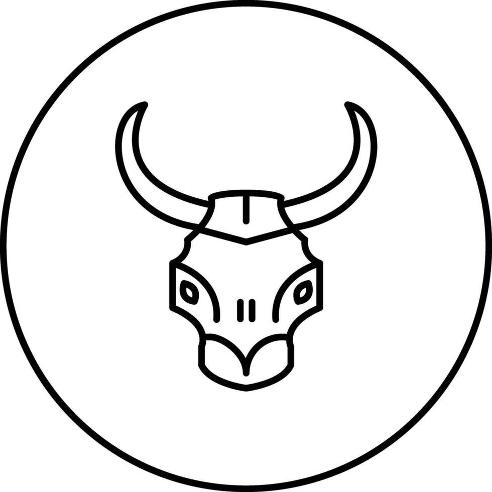 Bull Skull Vector Icon