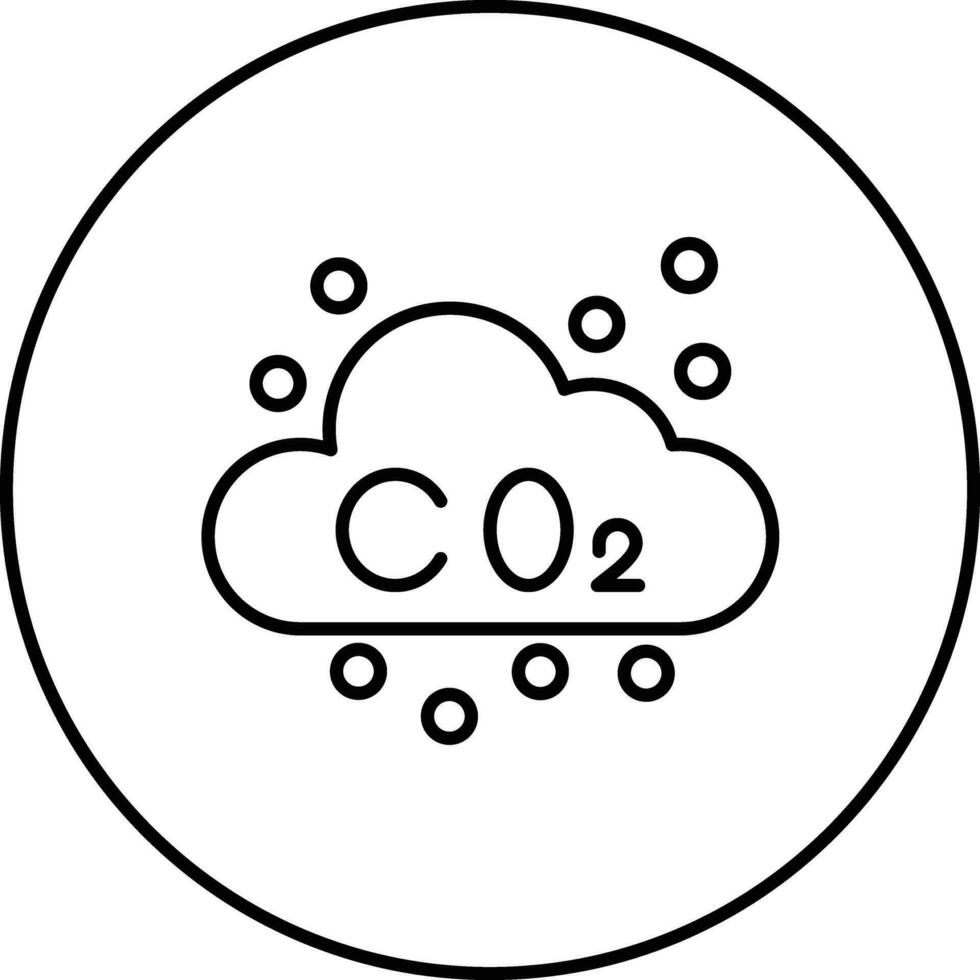 icono de vector de co2