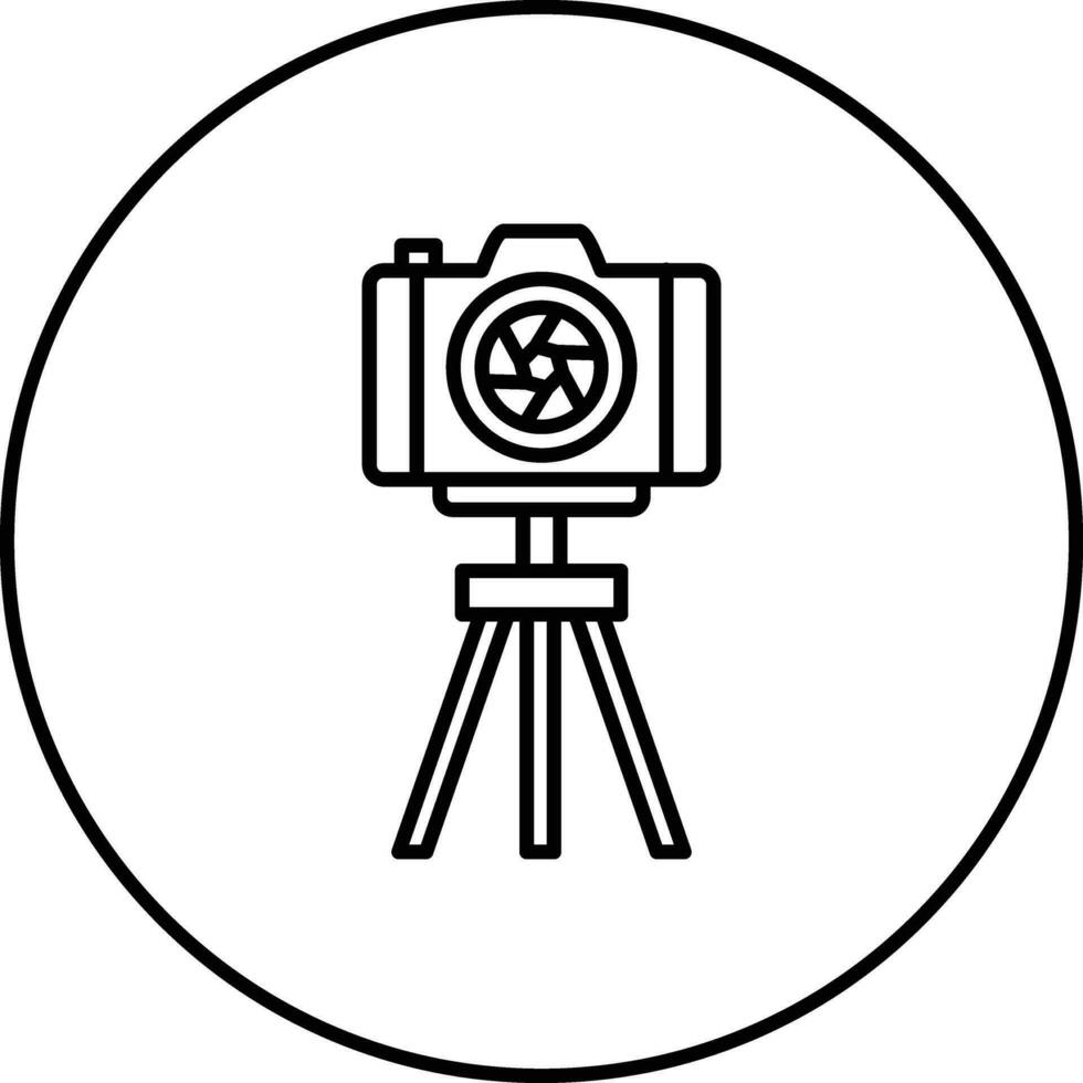 Tripod Camera Vector Icon