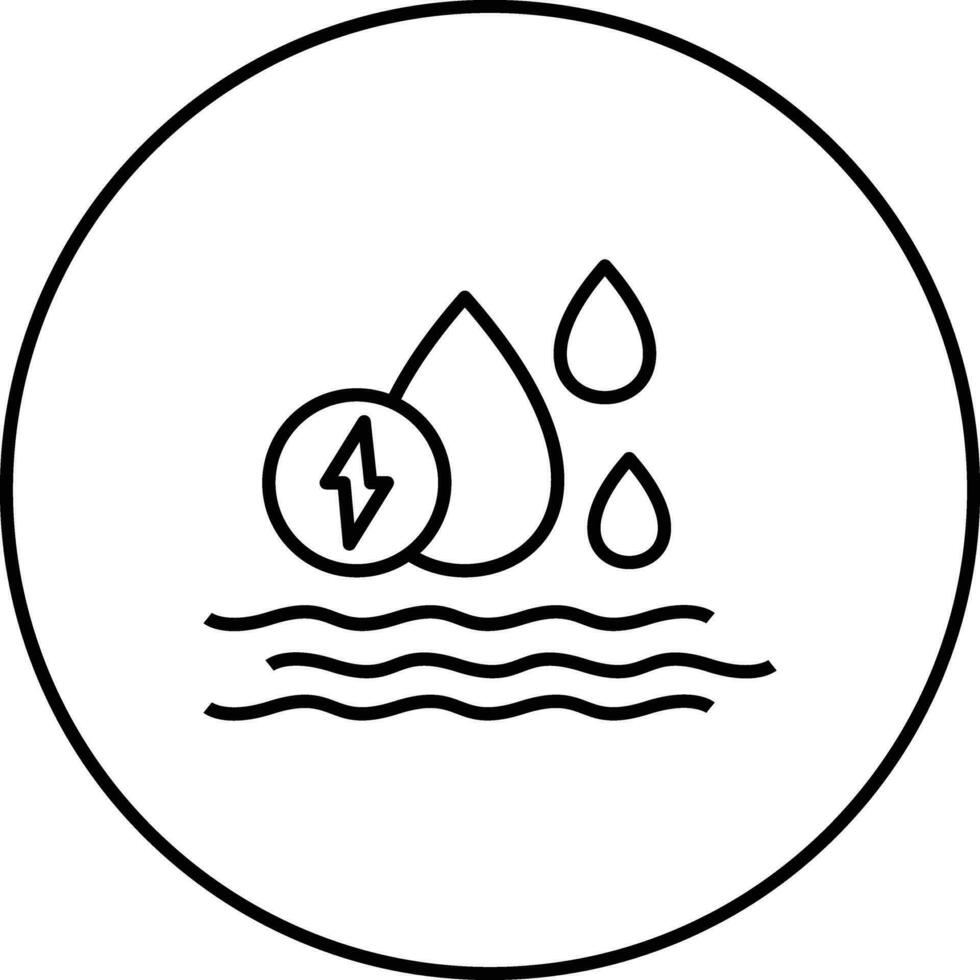 Hydroelectricity Vector Icon