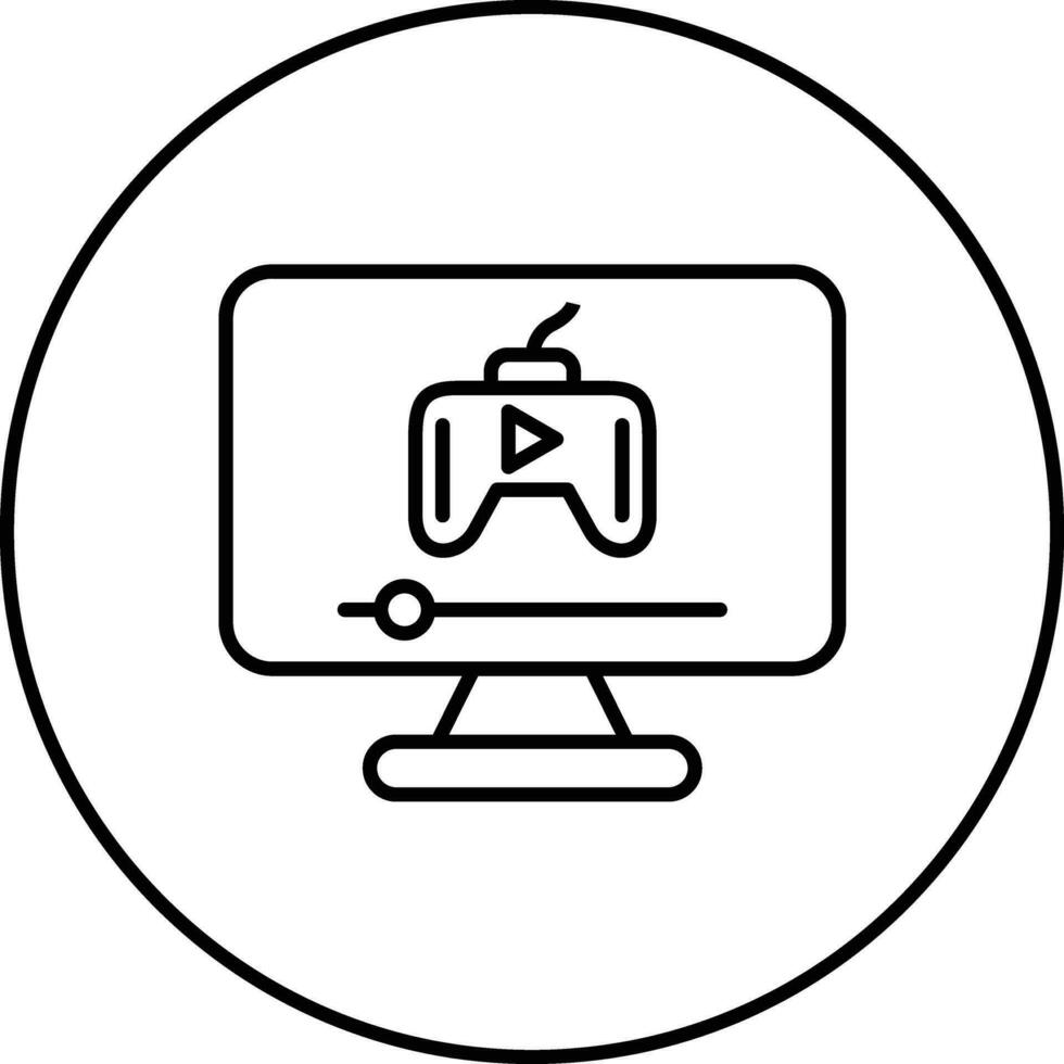 Game Streaming Vector Icon