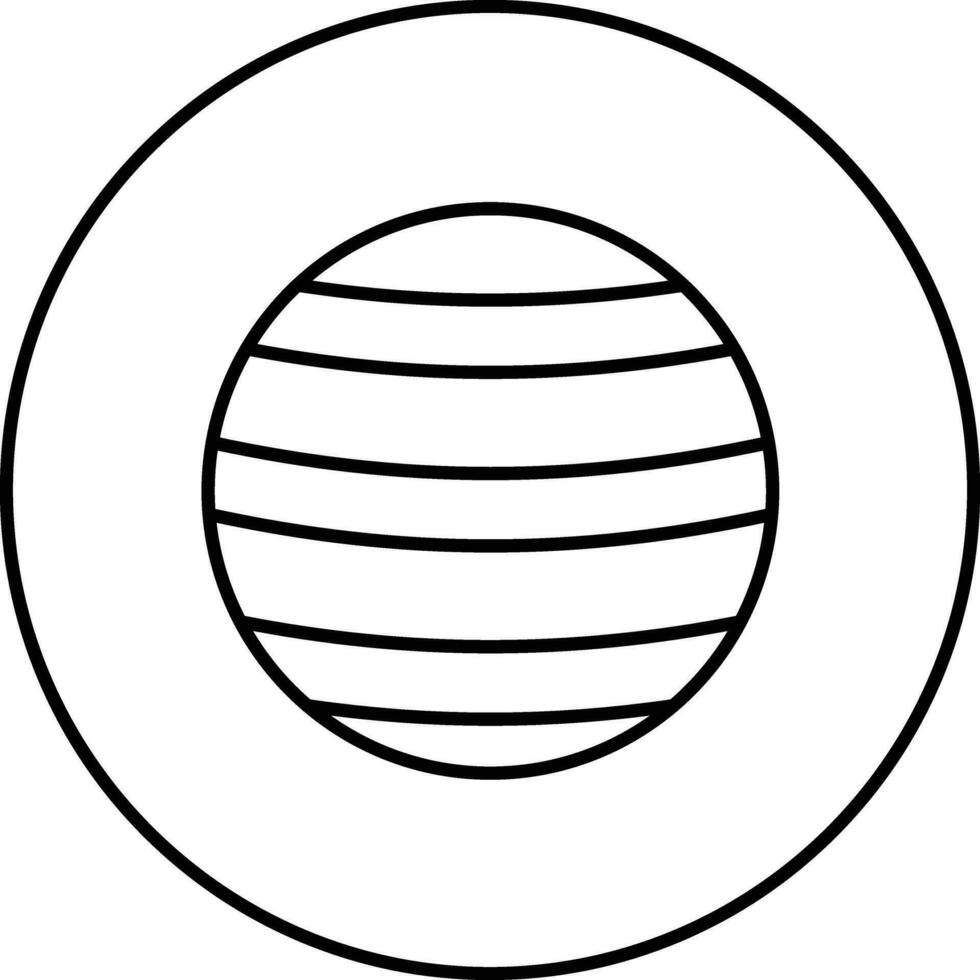 Fitball Vector Icon