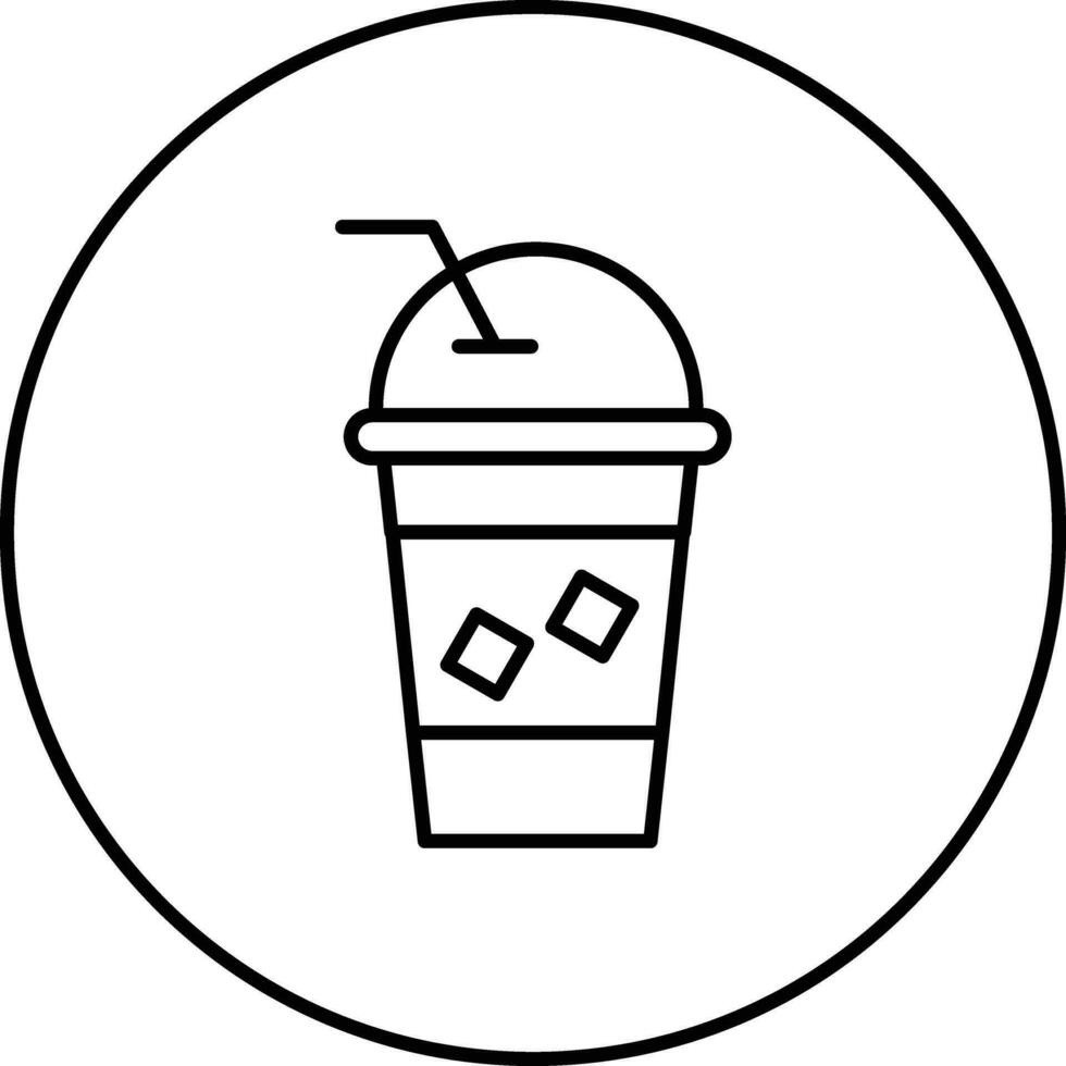 Iced Coffee Vector Icon