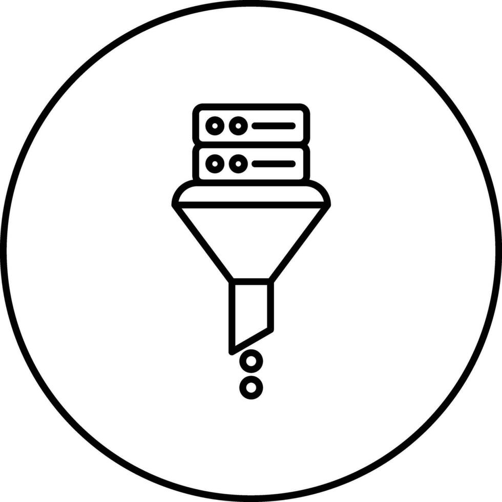 Data Filtering Vector Icon