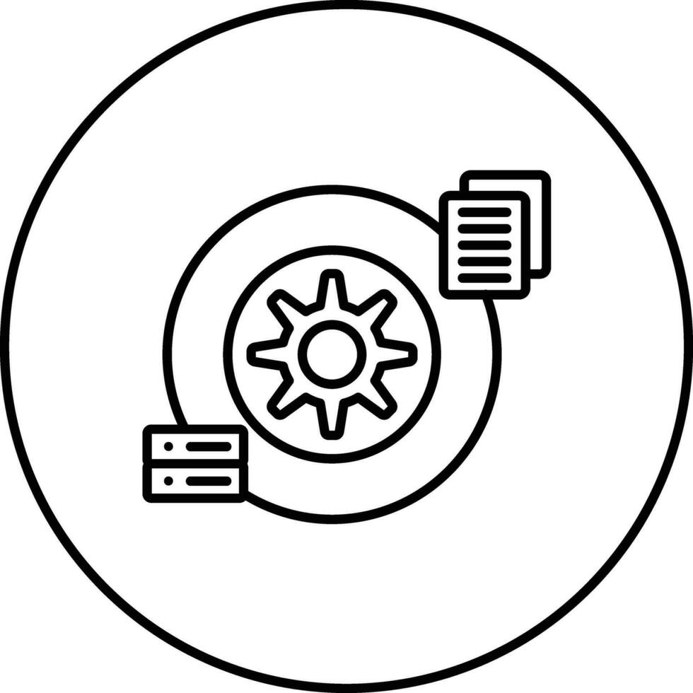 Data Transformation Vector Icon