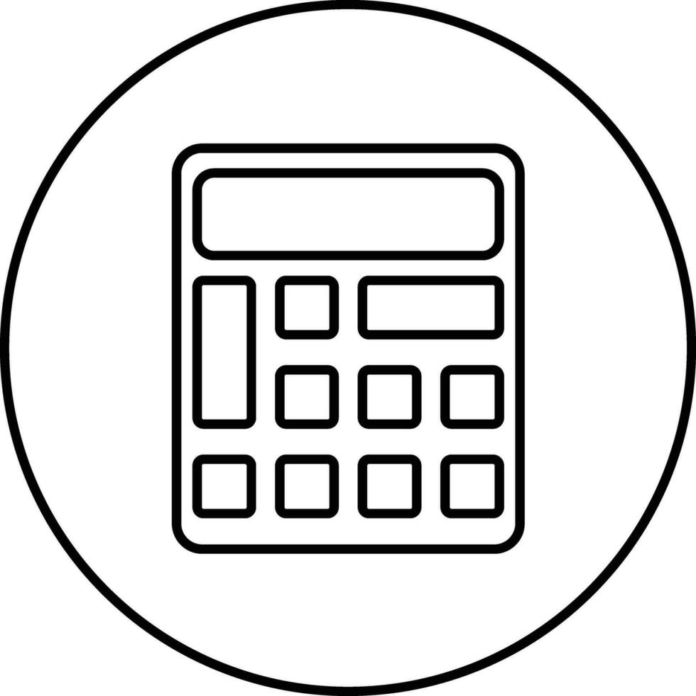 icono de vector de calculadora