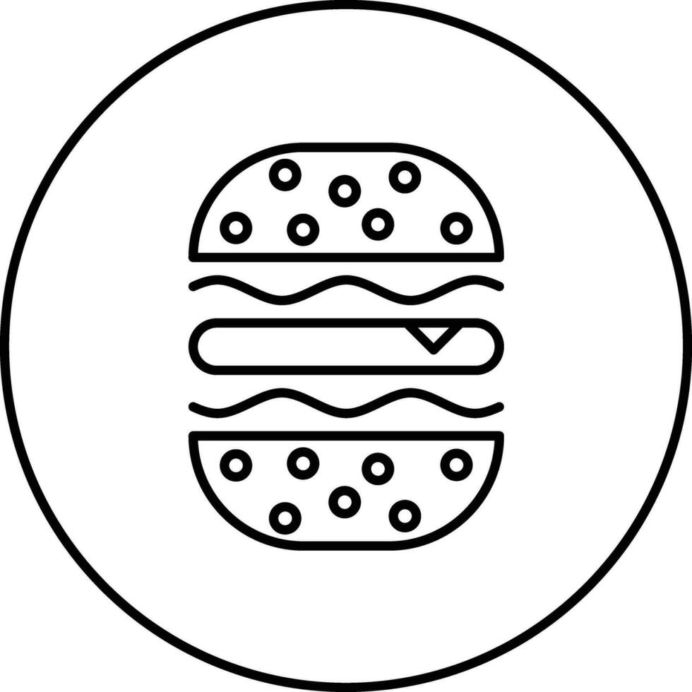 Burger Sandwich Vector Icon