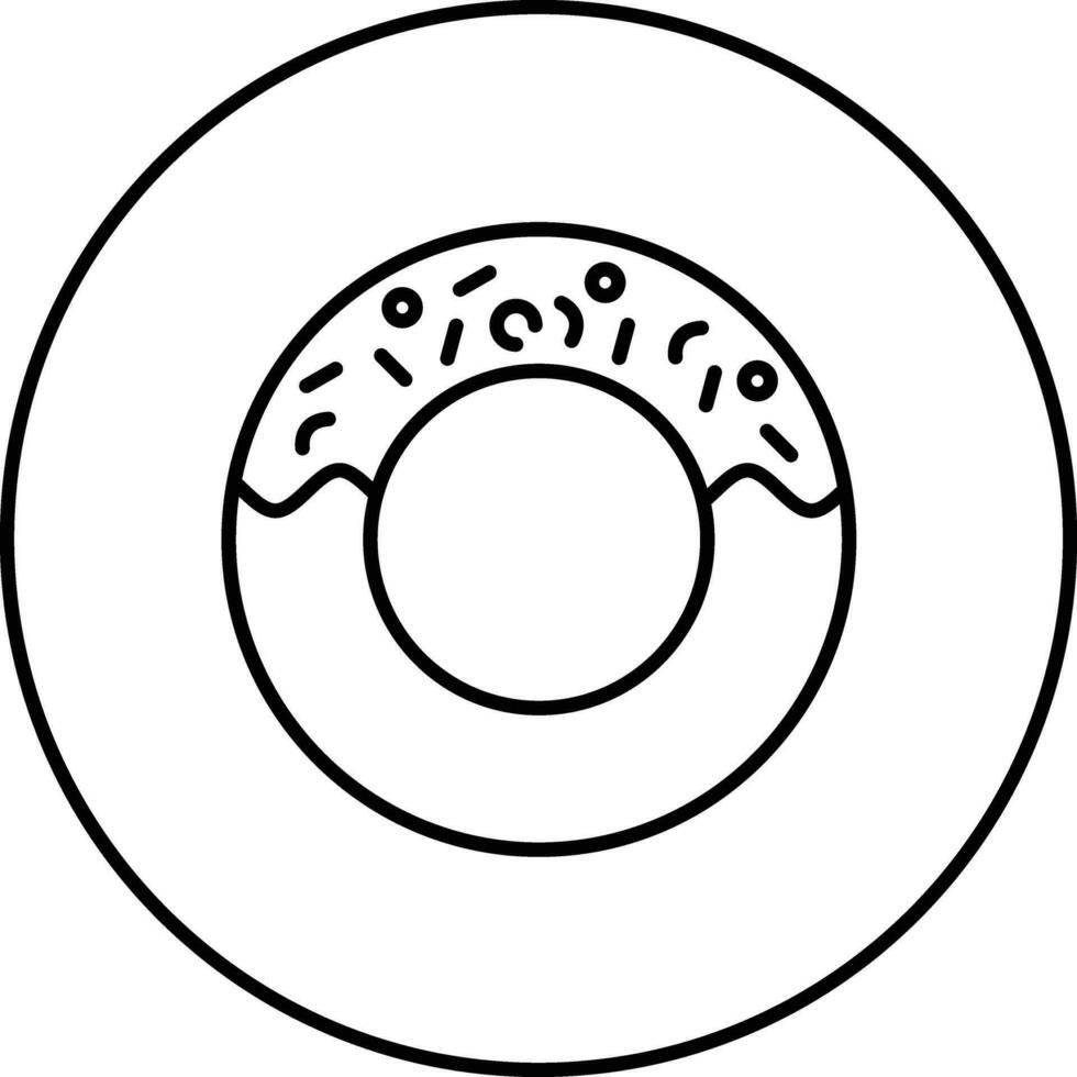 icono de vector de donut