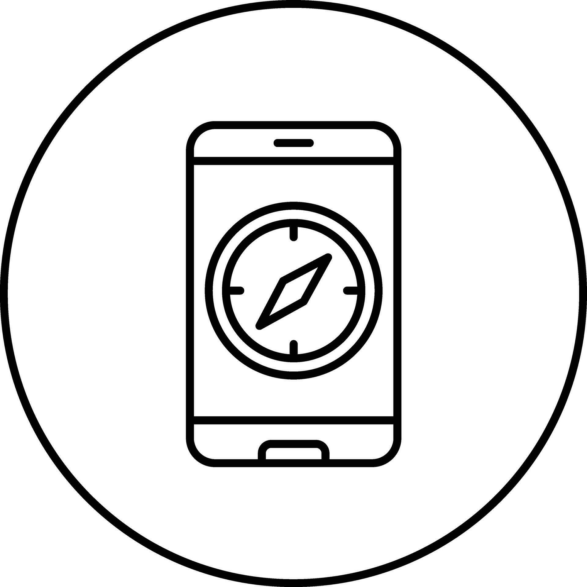 Compass App Vector Icon 32221449 Vector Art at Vecteezy